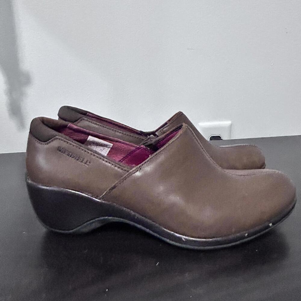 Merrell Angelic Leather Skip on Brown comfort loafer Women's Size 7.5